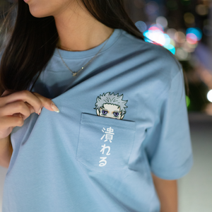 Jujutsu Kaisen Inumaki Light Blue Oversize Tee