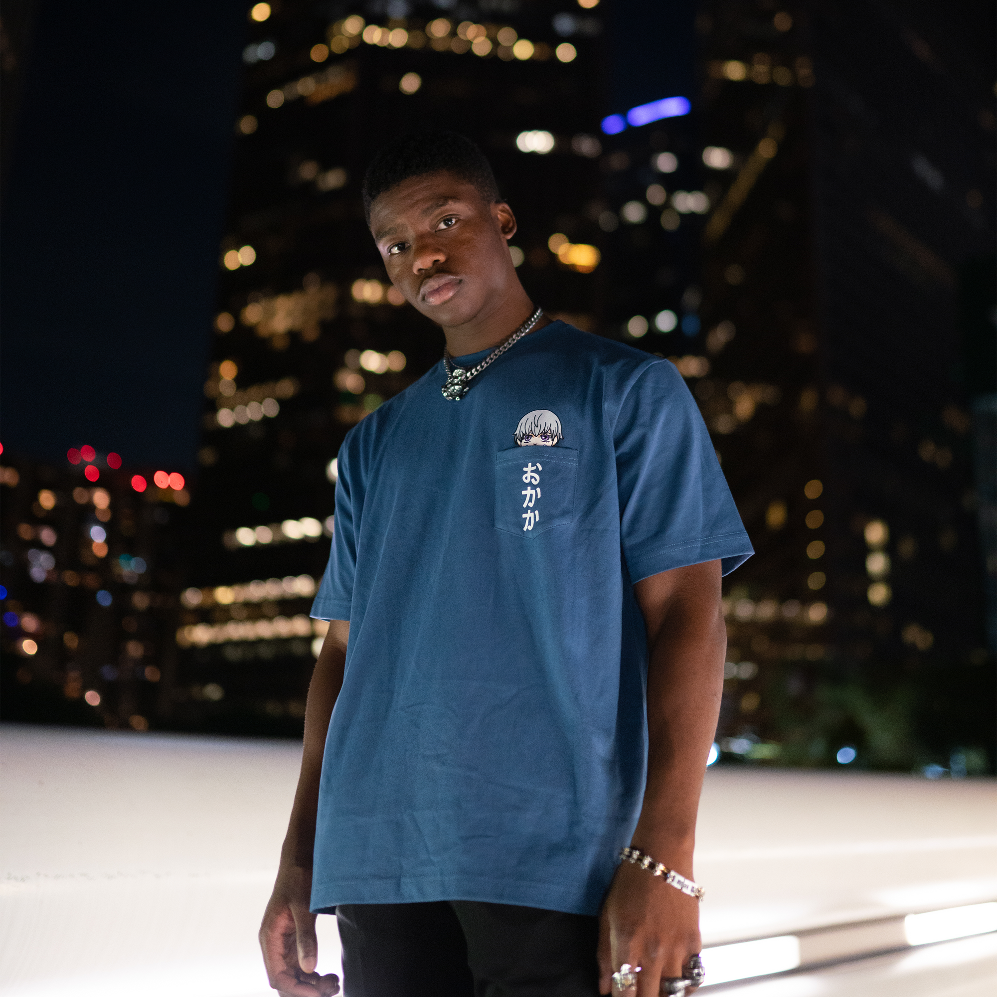 Jujutsu Kaisen Inumaki Stone Blue Oversize Tee
